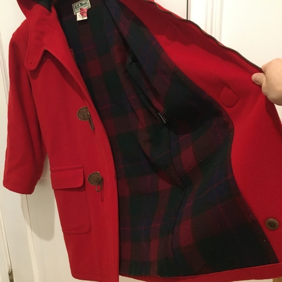 Vintage L.L.Bean FREEPORT MAINE Duffel Coat Toggle Jacket MADE IN USA - Picture 4 of 5
